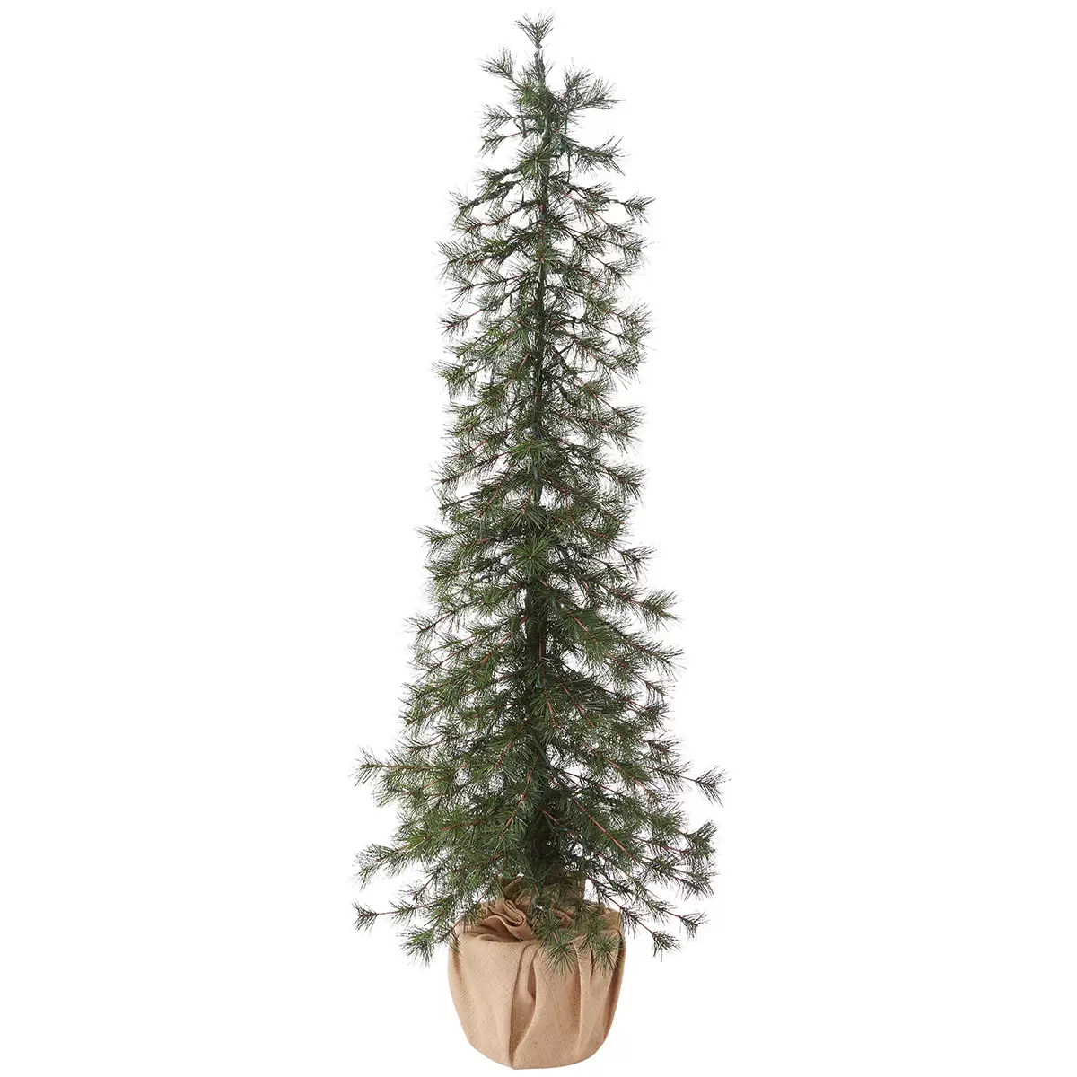 LED Needle Pine Burlap Tree Set 3 Piece