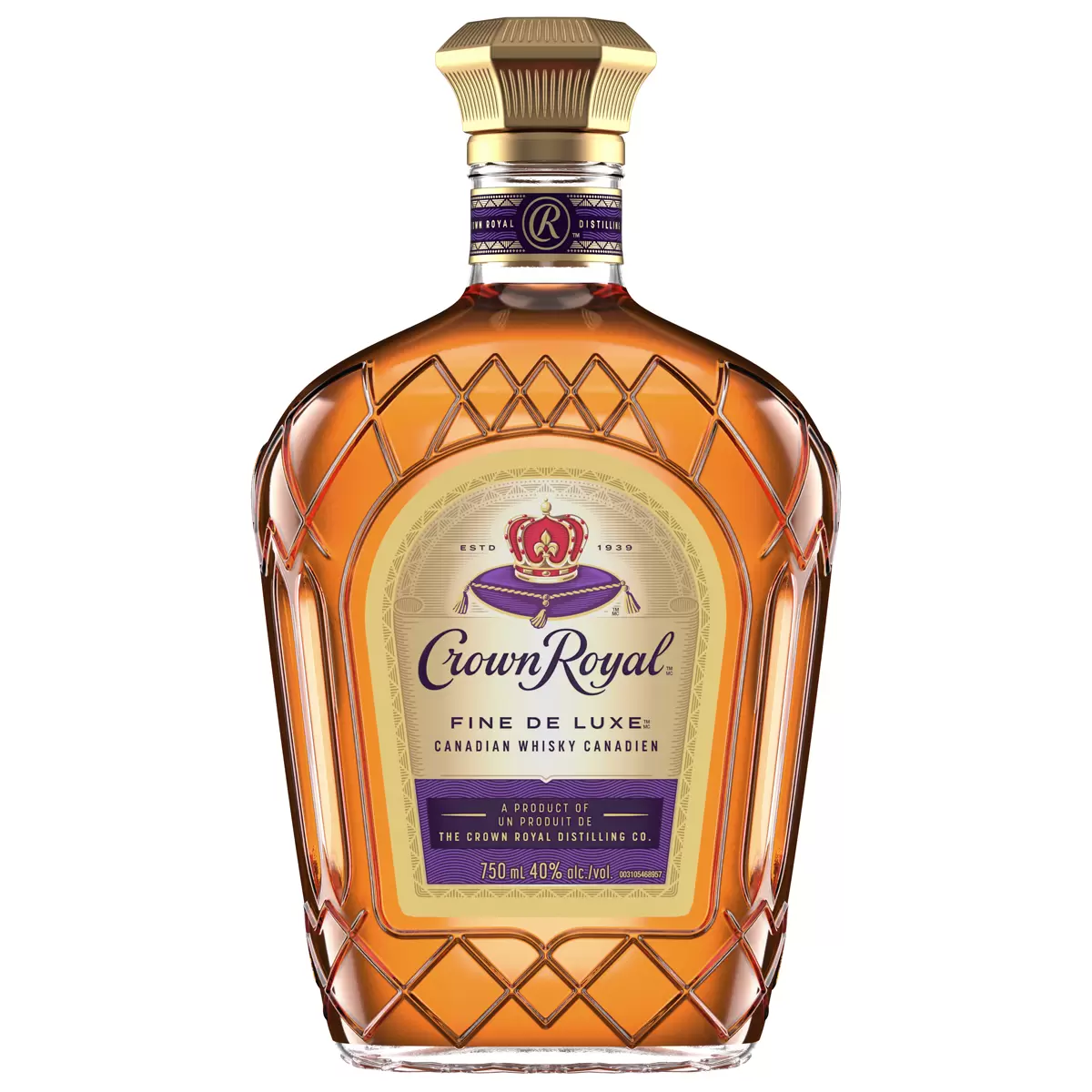 Crown Royal Fine De Luxe Blended Canadian Whisky 750mL