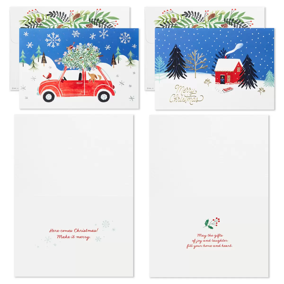 Hallmark Traditional Holiday Card Assortment 40 Pack