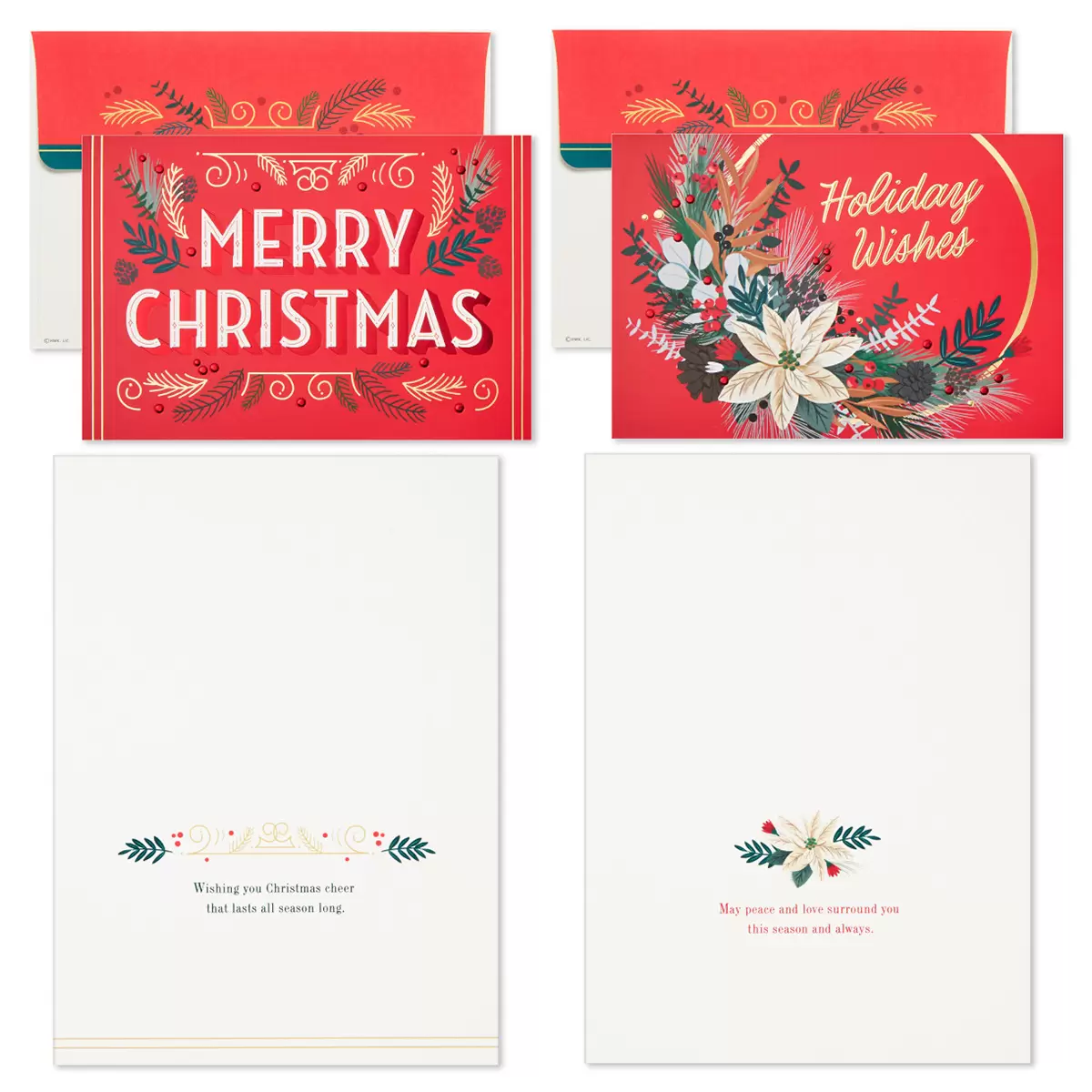 Hallmark Traditional Holiday Card Assortment 40 Pack