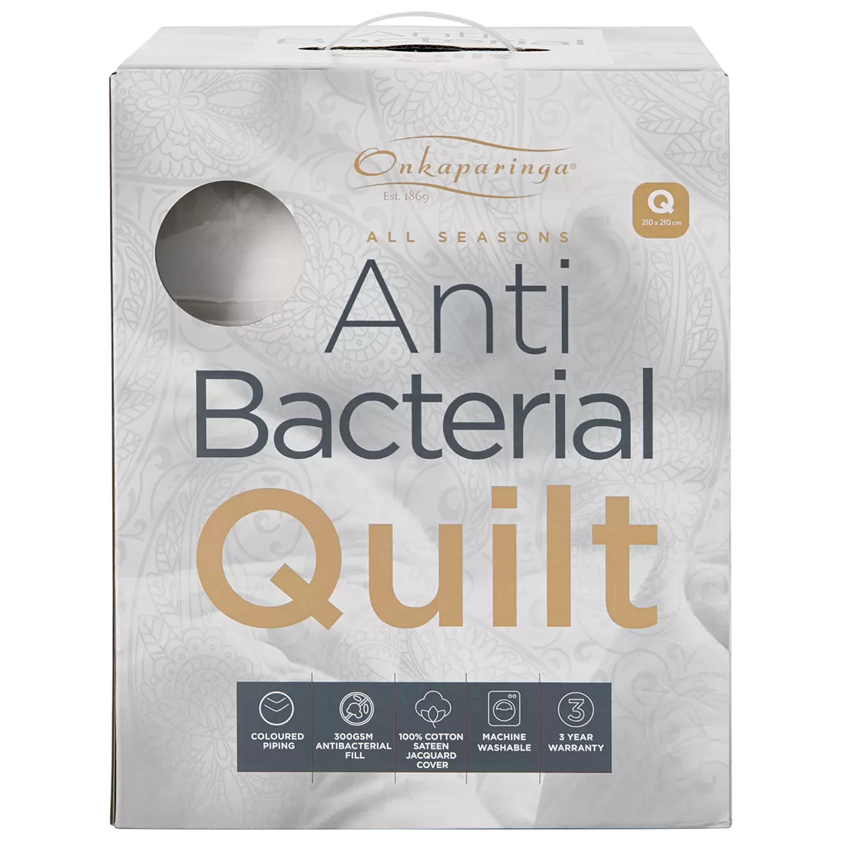 Onkaparinga All Season Anti Bacterial Quilt Queen