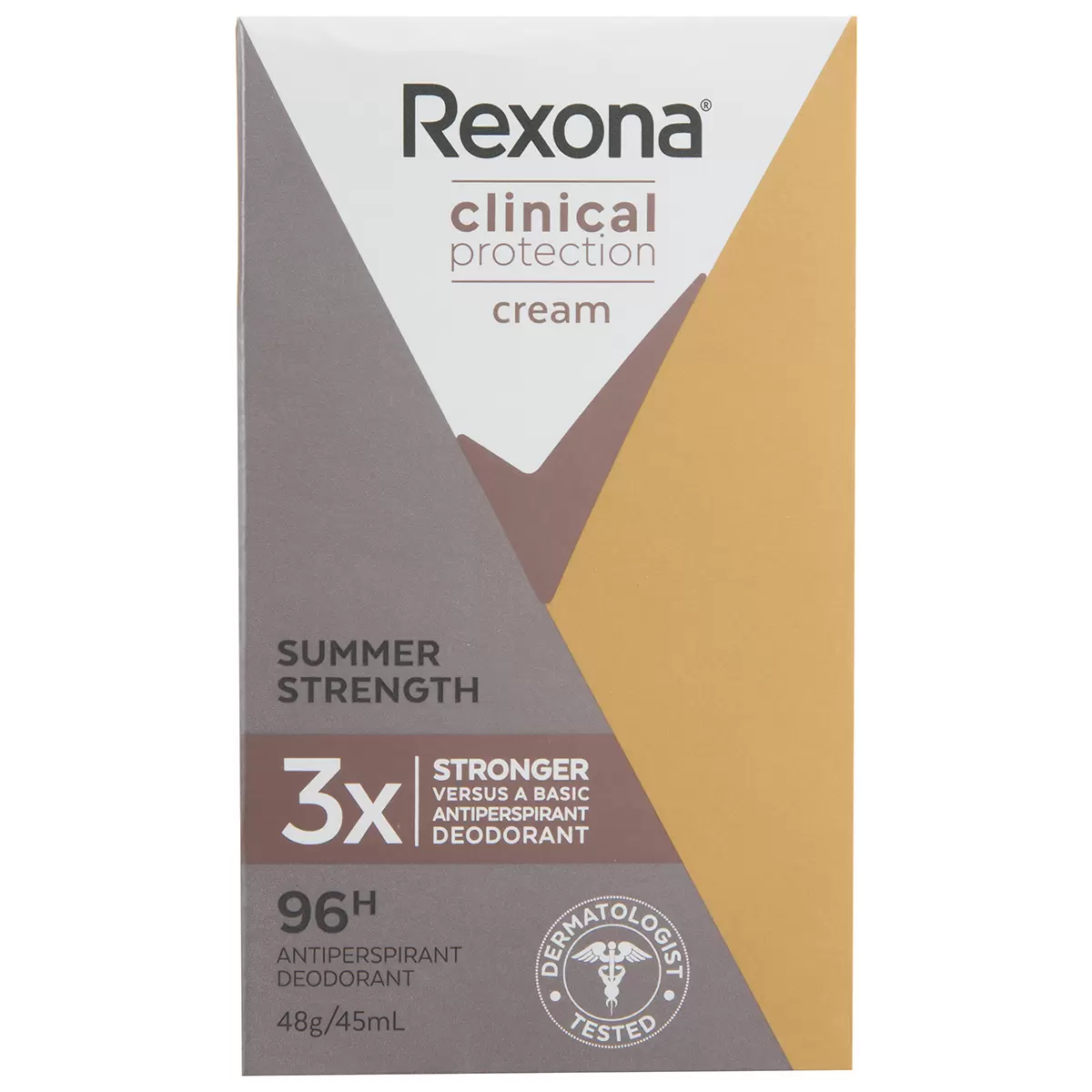 Rexona Women Antiperspirant Cream Clinical Summer Strength 3x 45ml