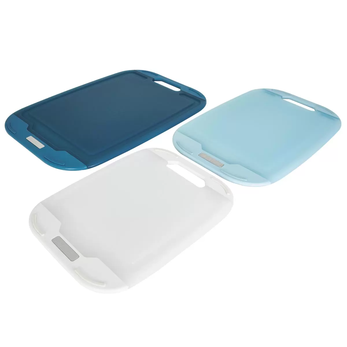 Sabatier Poly Cutting Board 3 Piece Blue