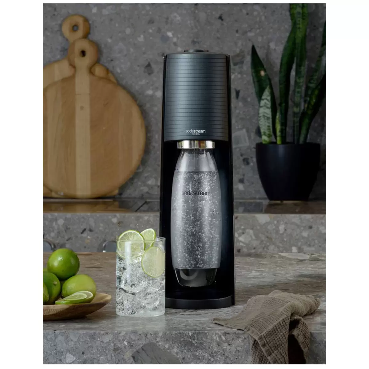 Sodastream Sparkling Water Maker Terra Value Pack Black