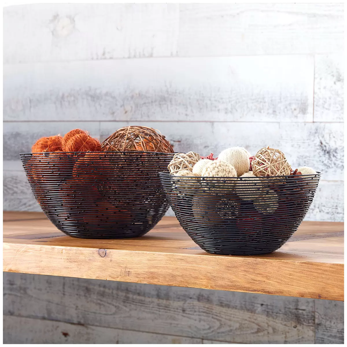 Gourmet Basics by Mikasa Metal Baskets Set of 2