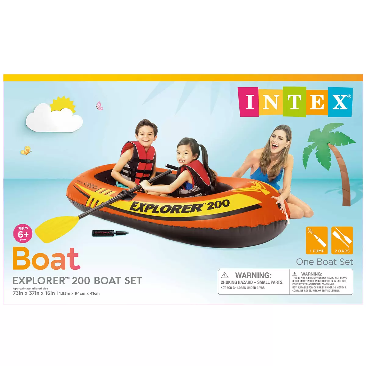 Intex Explorer 200 Boat Set