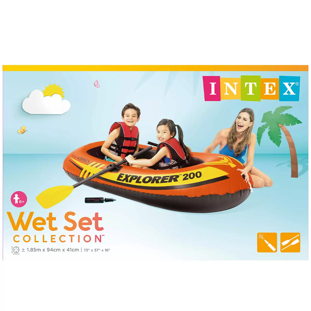 Intex Explorer 200 Boat Set