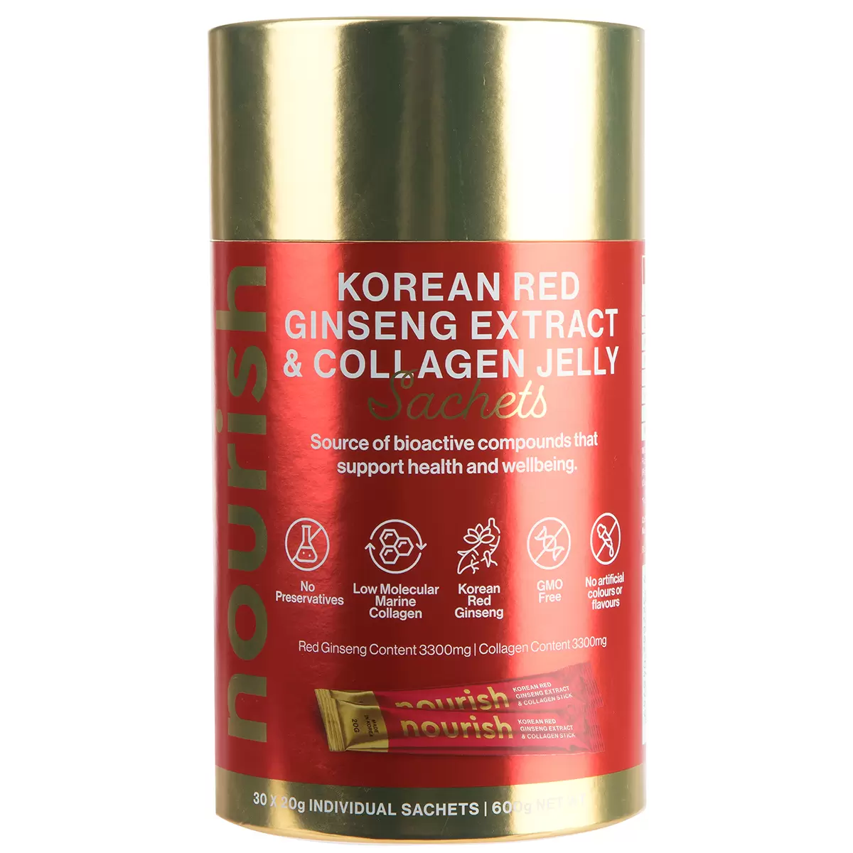 Nourish Korean Ginseng & Collagen 30x20g