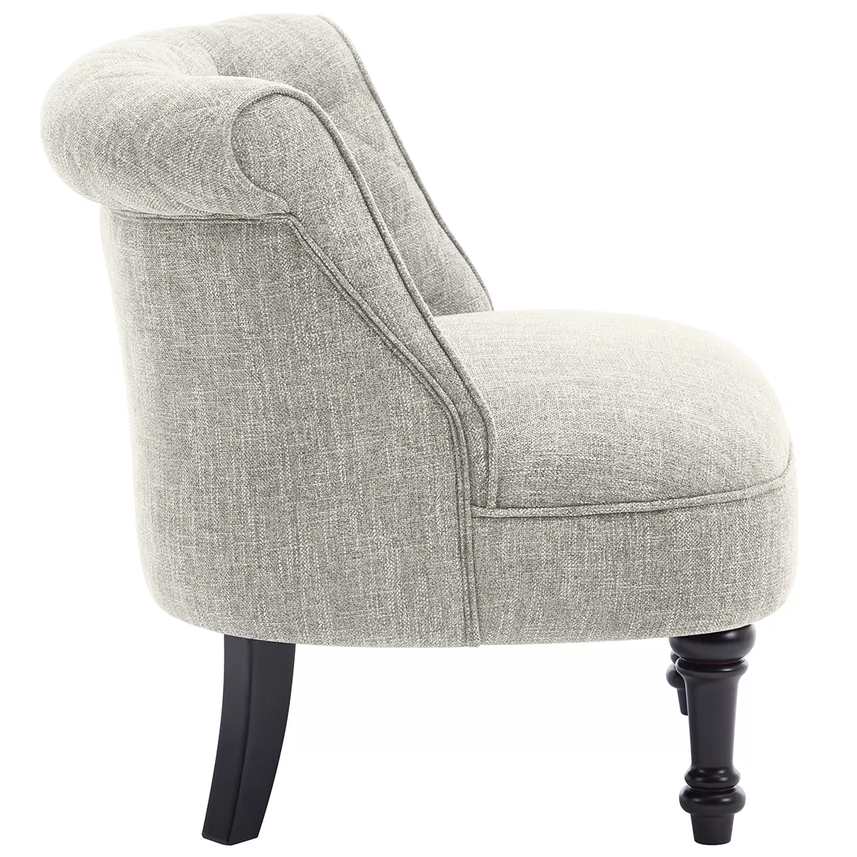 Slipper Accent Chair Light Grey