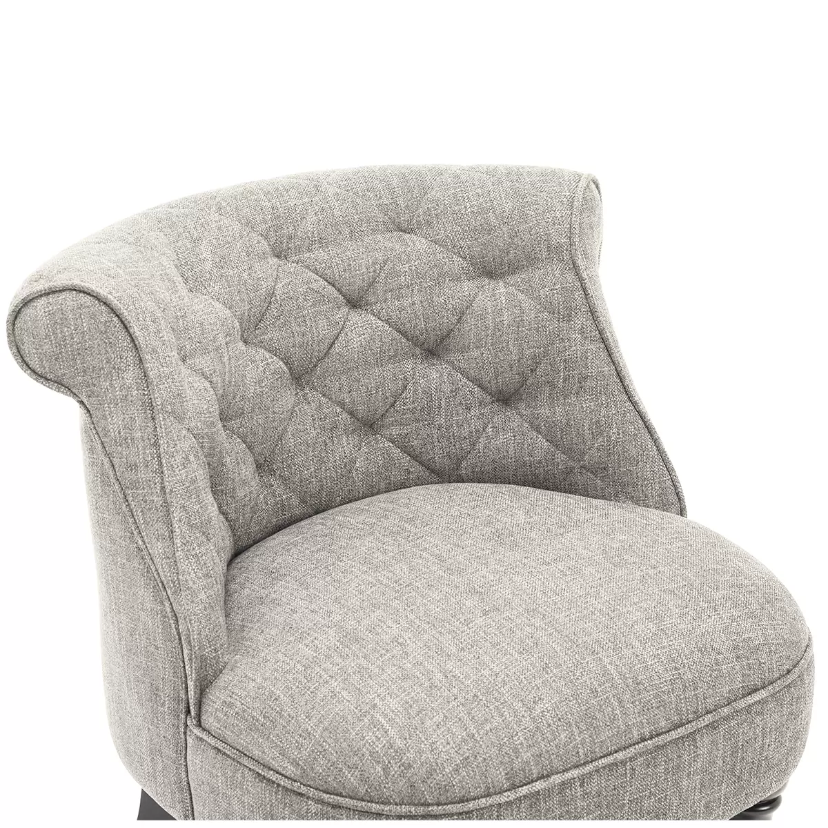 Slipper Accent Chair Light Grey