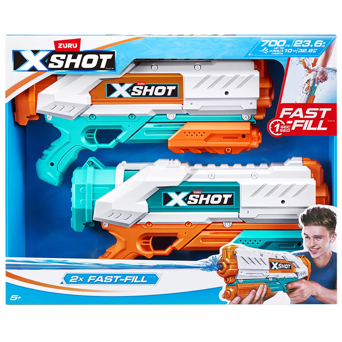 ZURU XSHOT Fast Fill Double Water Blaster 2 Pack